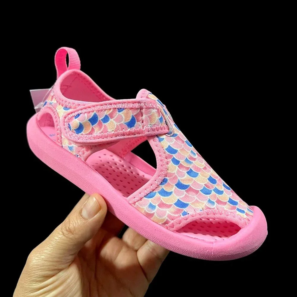 OshKosh BGosh Toddler Girls Aquatic Water Shoe Size 11 Pink Multi Sun Protection